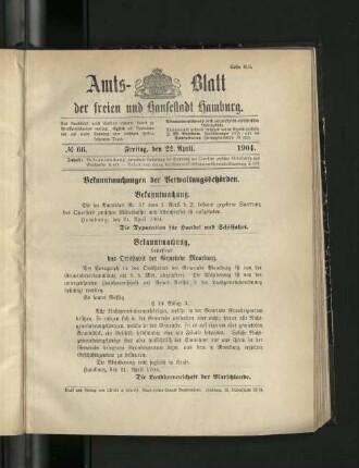 No. 66, 22. April 1904.