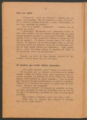 Una voz agria