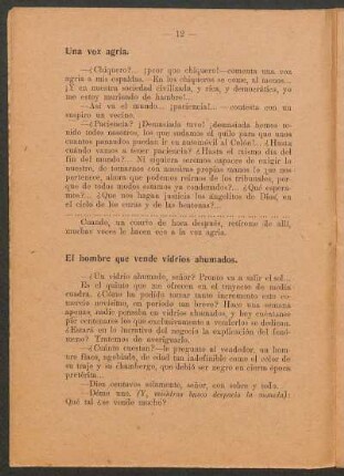 Una voz agria