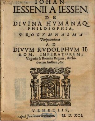 De divina humanaque philosophia progymnasma peripateticum