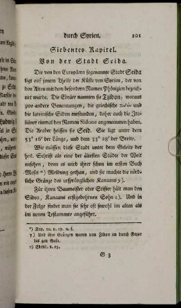 Siebentes Kapitel. Von der Stadt Seida.