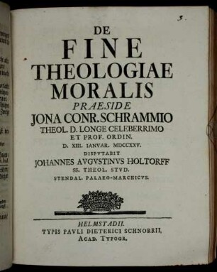 De Fine Theologiae Moralis
