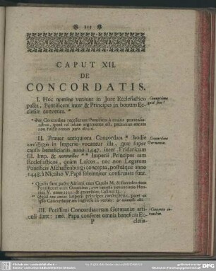Caput XII. De Concordatis
