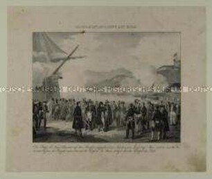 Napoleons Ankunft auf Elba
