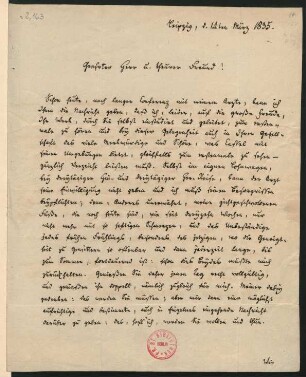 Brief an Louis Spohr : 14.03.1835