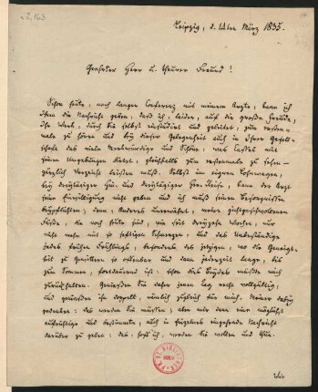 Brief an Louis Spohr : 14.03.1835
