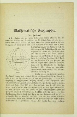 Mathematische Geographie