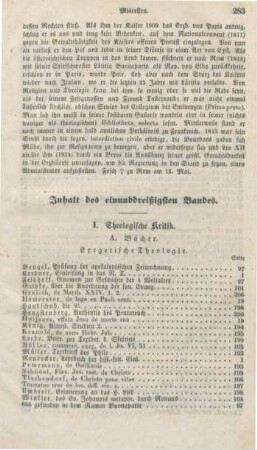 283-286 Inhaltsverzeichnis