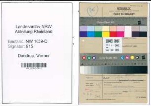Entnazifizierung Werner Dondrup , geb. 00.00.0000 (Polizist)