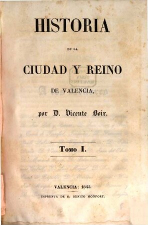 Historia de la ciudad de Valencia, I