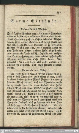 Warme Getränke