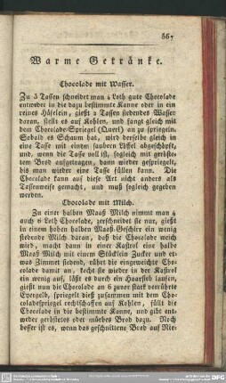 Warme Getränke