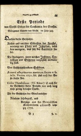 Erste Periode.