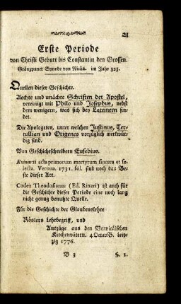 Erste Periode.