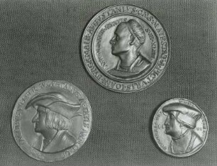 Medaille: Oben: Hans Burgkmayr d. Ä., links: Jacob Welser, rechts: Franz von Sickingen