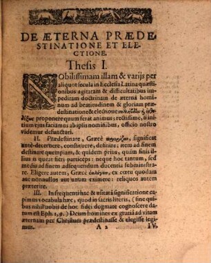 Adsertiones de aeterna praedestinatione et electione