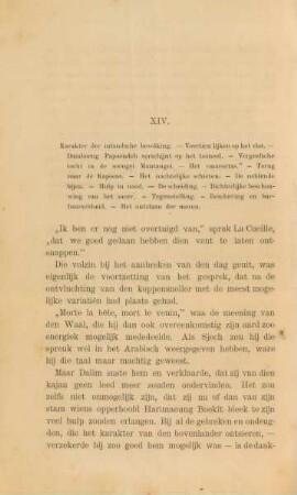 XIV. Karakter der inlandsche bevolking. - ...