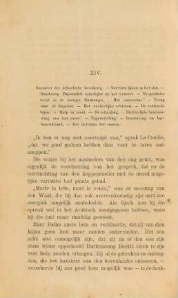XIV. Karakter der inlandsche bevolking. - ...