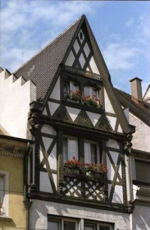 Freiburg: Fachwerkgiebel in Oberlinden