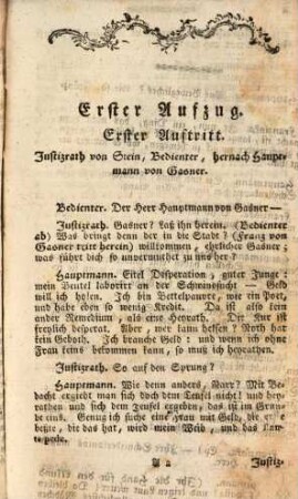 Die bezähmte Widerbellerinn oder Gasner der zweite : Ein Lustspiel in vier Akten