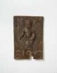 Bronze-Platte: Bediensteter am Königshof,Halbmonde in Ecken