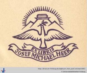 [Provenienz]: Heer, Josef Michael