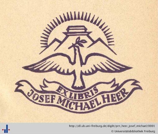 [Provenienz]: Heer, Josef Michael