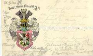 Postkarte der Burschenschaft A.Th.V. Greifswald