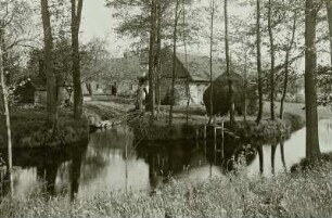 Lehde : Spreewald. Lehde, Gehöft an einem Wasserarm