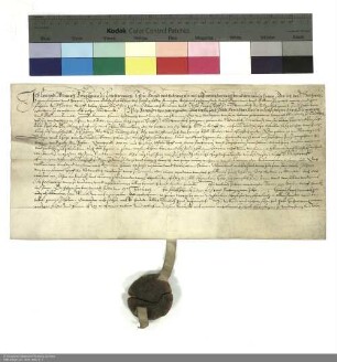 Revers Konrad Windolts bezüglich der Belehnung mit einem Burggut in Lauterbach durch Balthasar [von Dernbach], Abt von Fulda