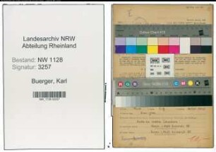 Entnazifizierung Karl Buerger , geb. 27.11.1920 (Polizist)
