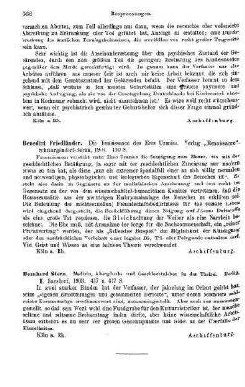 668, Bernhard Stern, Medizin, Aberglaube und Geschlechtsleben in der Türkei, 1903