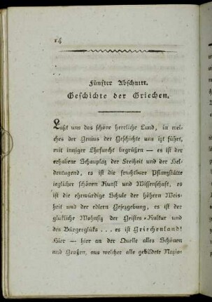 Fünfter Abschnitt. Geschichte der Griechen.