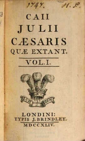 Caii Julii Caesaris Quae Extant, 1
