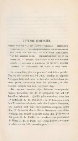 Zevende hoofdstuk. Verkenningstogt van den Kapitein Verspijck. - Bestorming ...