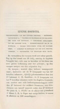 Zevende hoofdstuk. Verkenningstogt van den Kapitein Verspijck. - Bestorming ...