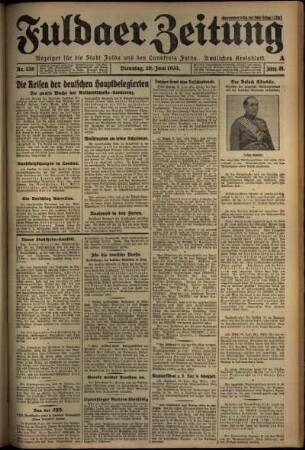 Ausgabe vom Dienstag, den 20. Juni 1933.