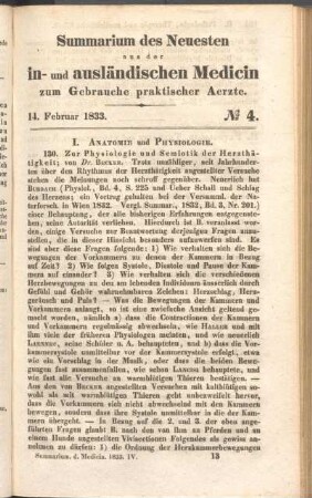 14. Februar 1833. No 4.