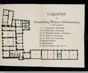 Lageplan der Ausstellung