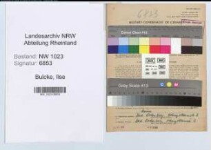 Entnazifizierung Ilse Bulcke , geb. 01.01.1913 ()
