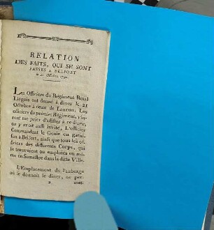 Copie de la lettre addressée au Roi par Messieurs le Comte de la Tour et de Grünstein