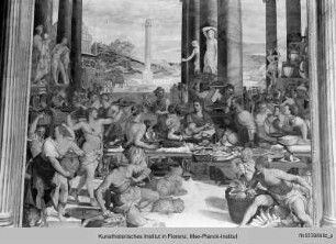 Allegorien auf die Medici : Scipio beim Gastmahl des Syphax (bezogen auf Lorenzo il Magnifico in Neapel)