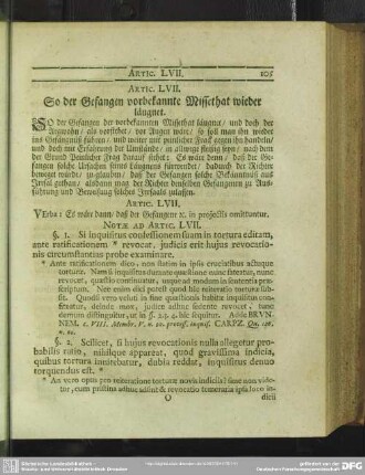 Artic. LVII. So der Gefangene vorbekannte Missethat wieder läugnet