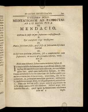 741-846, Ad Lib. XLVIII. Tit. X. De L. Cornelia De Falsis, Et ...