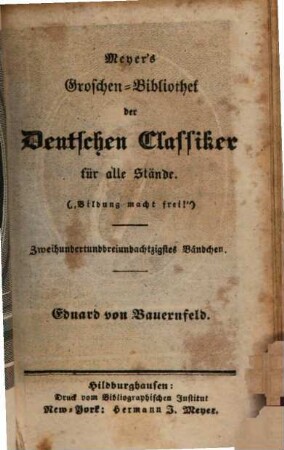 Bürgerlich und romantisch : ein Lustspiel
