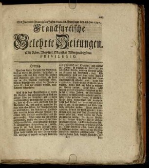 Num. LI. Dienstags, den 28. Jun. 1757 - Num. LX. Freytags, den 29. Jul. 1757
