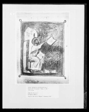 Evangeliar Ms. 56 — Evangelist Markus, Folio 58 verso