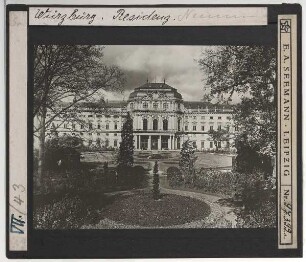 Würzburg, Residenz : Außenansicht, Gartenfassade