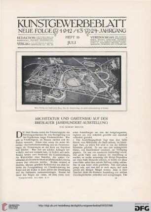 Architektur und Gartenbau auf der Breslauer Jahrhundert-Ausstellung