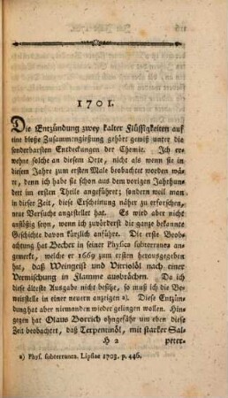 Geschichte des Wachsthums und der Erfindungen in der Chemie, in der neuern Zeit, 1,2. Von 1701 bis 1750.